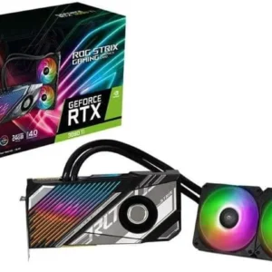 ASUS ROG Strix LC NVIDIA GeForce RTX 3090 Ti Edition Gaming Graphics Card (PCIe 4.0, 24GB GDDR6X, HDMI 2.1, 240mm Radiator,560mm tubing, GPU TWEAK II), ROG-STRIX-LC-RTX3090TI-24G-GAMING